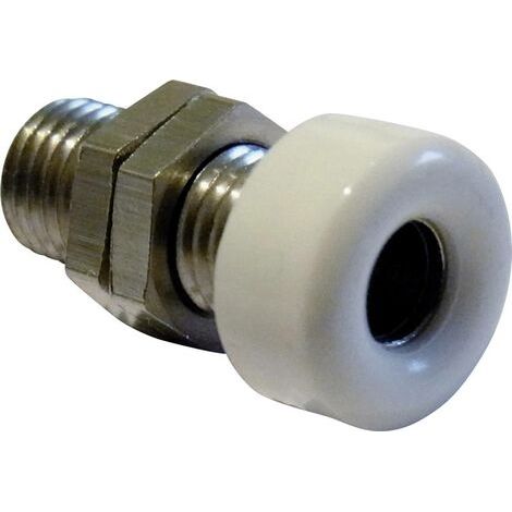 Douille banane 734403 Schnepp Ø de la broche: 4 mm Schnepp 734403 blanc 1 pc(s) D21172 (1/3)