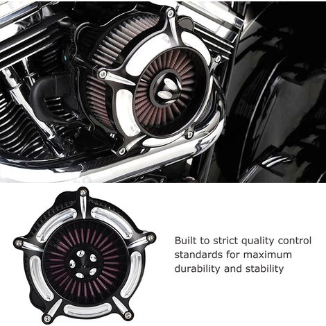 Filtre à air à turbine à quatre trous de haute qualité, accessoire de modification pour moto