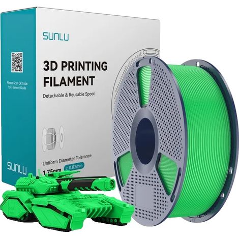 Filamento PLA ad alta fluidità, bobina da 1 kg, HS-PLA verde (1/2)
