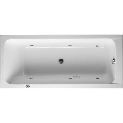 Duravit D-Code baignoire balnéo, 1700x750mm, 1 pente de dossier, (1/4)