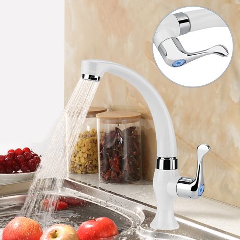 Robinet d'eau froide simple en ABS évier de cuisine accessoires lavabo salle bains G1 et 2 queue Plastique (1/4)