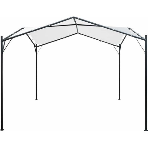 vidaXL Cenador blanco 3x3x2,6 m 180 g/m² (1/2)