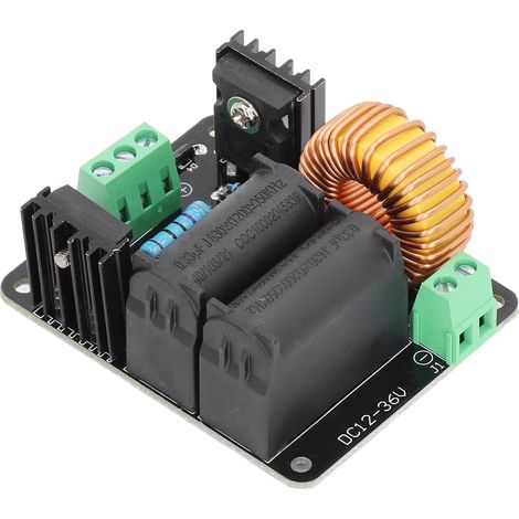 Bobine Tess haute tension sans fil ZVS 12-24V, module de transmission d'énergie électromagnétique, kit bricolage pour expériences, chargeur inductif puissant (1/5)