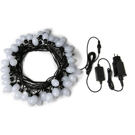 [GEBRAUCHT] B-Ware :Lite Bulb Moments Lichterkette Lichtergirlande Schwarz Kunststoff 50x Oval 10m