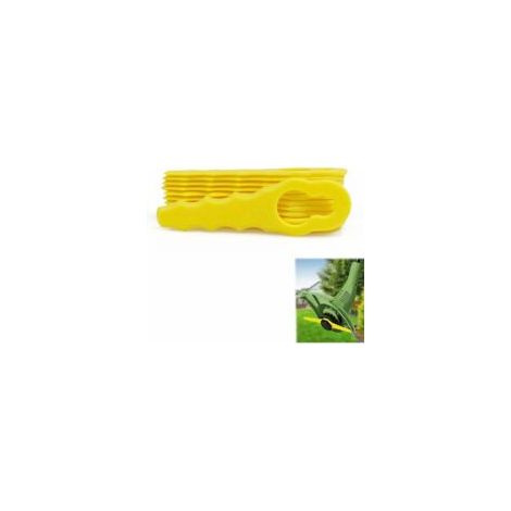 Accessori per tagliabordi - Confezione da 20 lame di ricambio compatibili con tagliabordi Ryobi, testine a doppia dentellatura RAC155 RAC157 RAC158 - Crezuo (1/4)