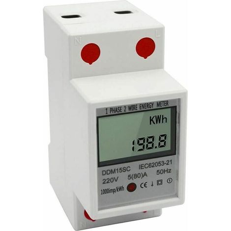 Contatore di energia elettrica monofase multifunzione 15SC 220V/50Hz 580A per montaggio su rotaia (1/5)