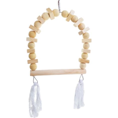 Bird Swing Wooden Training Toys Accessoires de Cage D'OIGNE (1/5)