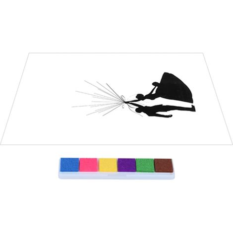 Canvas Guest Book, Fingerprint Painting, Wedding Decoration with Ink Pad, Wall Decoration for Living Room, Birthday Party (1/5)