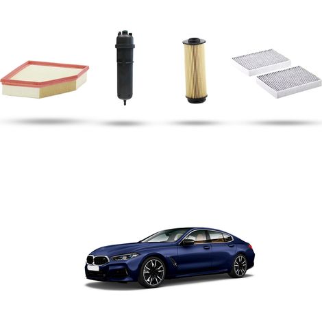 Kit tagliando 4 filtri compatibile con Bmw serie 8 (G15,G16)840d xDrive 235kw dal 2018 (1/5)