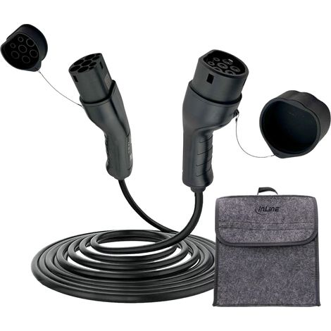 inline Câble de Recharge EV 11kW noir 7,5 mètres