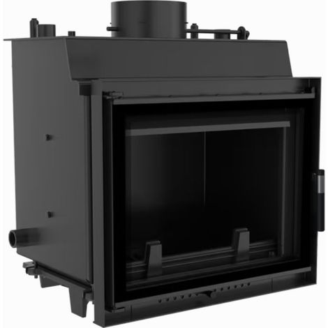 Kratki Wasserführender Kamineinsatz MAJA DECO 8 kW Ø 180 schwarz Hausheizung (1/4)