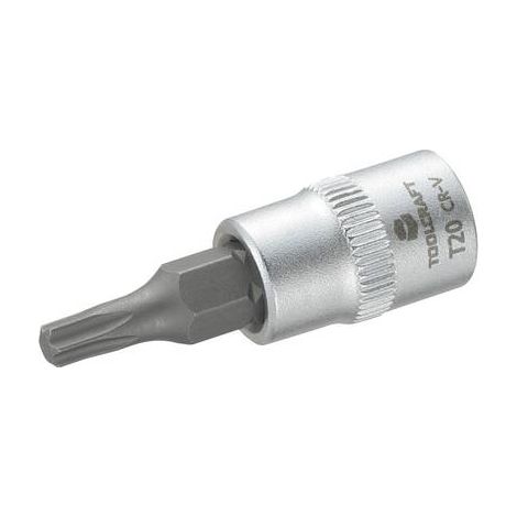 Douille-embout TORX® intérieur T 20 Longueur: 37 mm TOOLCRAFT 816082 Propulseur: 1/4" (6.3 mm) 1 pc( (1/2)