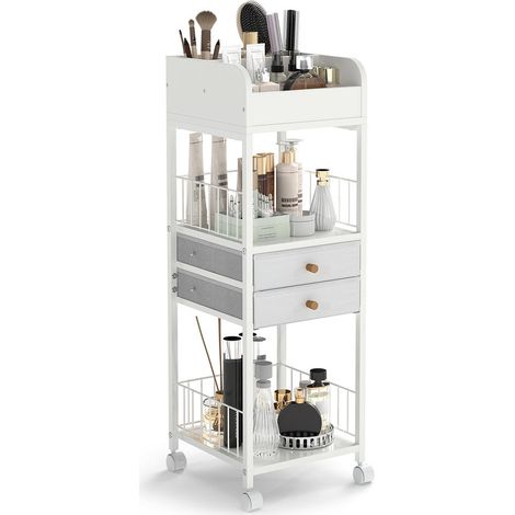 Cosmétiques, parfum, bijoux et accessoires - chariot de rangement pour salle de bain au design moderne (1/5)