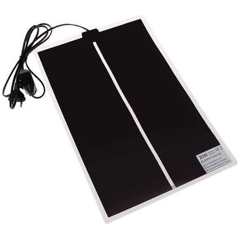 Tapis Chauffant pour Reptiles 20W 110-120V, Coussin Thermique Étanche avec Thermostat pour Aquarium et Terrarium (1/5)