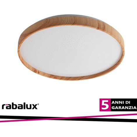 Plafoniera LED Leana2 effetto stelle faggio 38,5cm 24W (1/3)