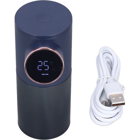 Intelligenter, automatischer Schaumseifenspender, 320 ml, berührungslos, USB-aufladbar, für Küche und Bad, dunkelblau (1/5)