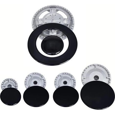 Chapeaux de Brûleurs, 5pcs Bruleur Gaz, Brûleur Cuisinière à Gaz, Chapeau de Couronne de Brûleur à Gaz, Capuchon de Flamme de Brûleur à Gaz Adapté au Brûleur de Cuisinière à Gaz SABAF (1/5)