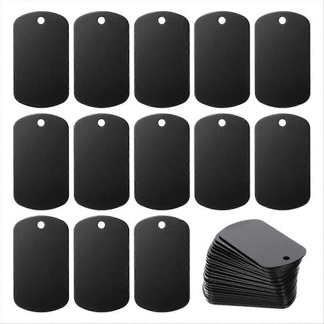 Aluminium Stamping Blanks Engraving vierge Tags lot de 25 (1/5)