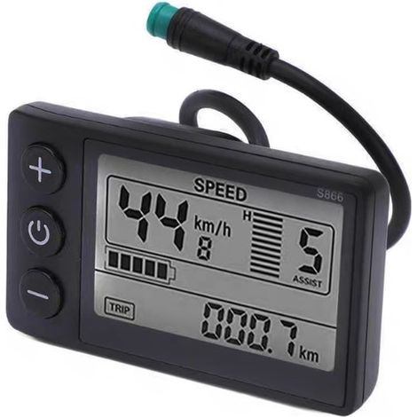 Design impermeabile, adatto a tensioni di 24V/36V/48V/60V, facile da sostituire e collegare alle biciclette. Connettore a cinque conduttori S866. (1/3)