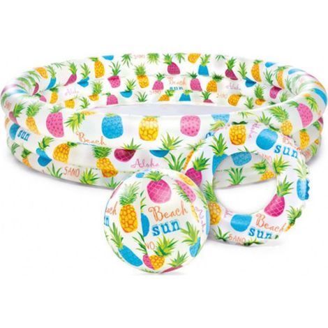 Piscine gonflable pour enfants, aire de jeu colorée pour bébé et plage (1/3)