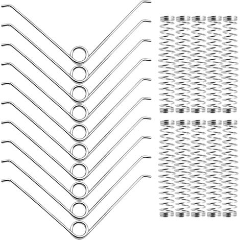 BRAVIX 1 ensemble - Lot De 20 Ressorts De Rechange Pour Sécateur, En Forme De V, Pour Branches, ...