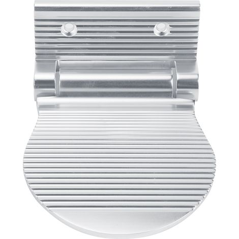 Fußstütze zur Wandmontage, rutschfestes Aluminium-Fußpedal für Flur, Eingangsbereich, Badezimmer (Silber) (1/5)