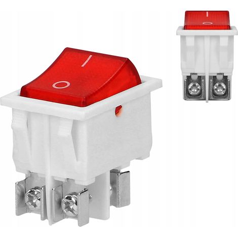 Interrupteur à bascule LKDC-2N2 - 230 V 16 A - Blanc - Éclairé - Pratique et moderne (1/5)