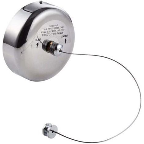 Lavadora de ropa retractable para uso exterior, 2,8 m (1/4)