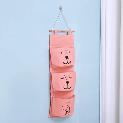 Filiyano – Sac de rangement suspendu à 3 compartiments, étanche, pour dortoir, salon, salle de bain, linge de maison, placard mural (1/5)