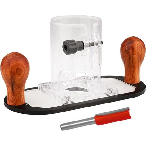 1 Ensemble de Base de Toupie en Bois pour Guide de Bord-Machine de Coupe Du Bois Fraisage Rainure Flip Gravure Coupe Base de Fraisage Base de la Machine de Coupe (1/5)