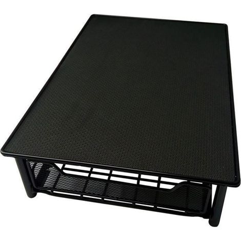 1 Porte-dosettes Noir Support 60 capsules Tiroir coulissant Antidérapant Pour machine café (1/4)