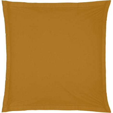 Kopfkissenbezug - Baumwolle - goldbraun - 63x63 cm
