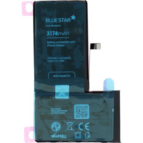 Bluestar Akku Ersatz kompatibel mit iPhone Xs Max 3174mAh Li-lon Austausch Batterie Accu (1/4)