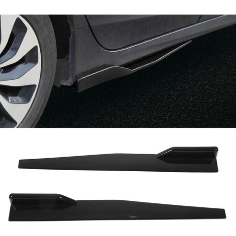 Bas de caisse de voiture 860 mm (une paire, gauche et droite) universels, noir brillant