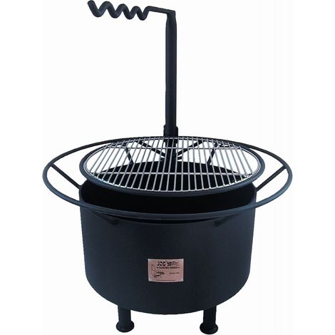 Rumo Barbeuqe JOEs Campfire 20 Zoll Feuerstelle mit Grillrost und Schwenkarm (1/2)
