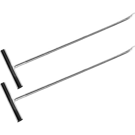 de porte robustes en forme de T en acier inoxydable lot de 2 (1/5)