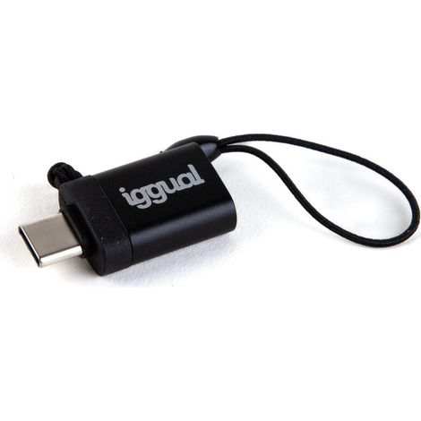 Adaptador USB OTG tipo c a USB-A 3.1 negro (1/4)