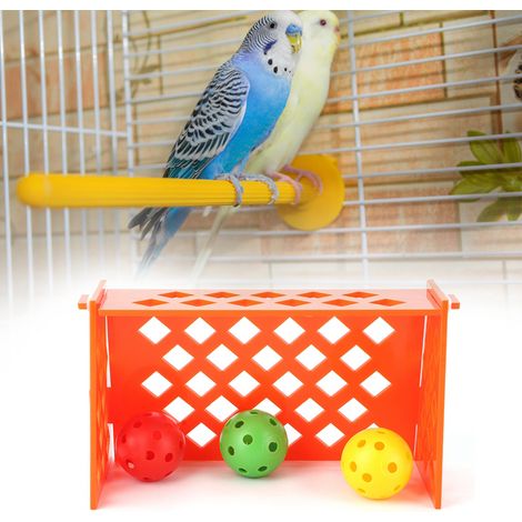 Mini terrain de football pour perroquet, puzzle éducatif de bureau pour l'entraînement des oiseaux et le développement de l'intelligence (1/5)