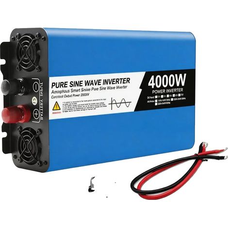 Inversor, onda sinusoidal pura, potencia continua de 2000 W, 4000 W-12 V (1/2)