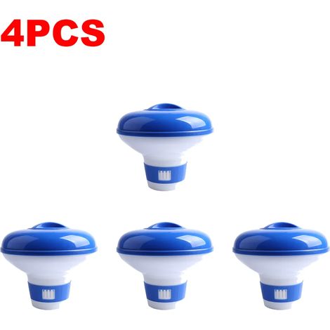 Accessoires de piscine (4 pièces) Distributeur flottant de chlore et de brome pour piscine et spa. (1/5)