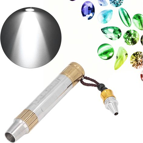 Edelsteinbestimmungslampe, Hochleistungs-Taschenlampe für Jade und Edelsteine, Hochleistungs-Weißlicht zur Identifizierung von Schmuck und Diamanten (1/5)