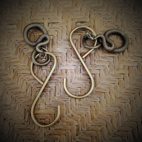 Lot de 2 crochets décoratifs en laiton pour dossier siège auto (1/5)