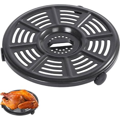 Adecuado para accesorios de freidora de aire Ninja AF101, AF161 y AF150: bandeja redonda de 8.2 pulgadas apta para alimentos y placa para freír. (1/5)