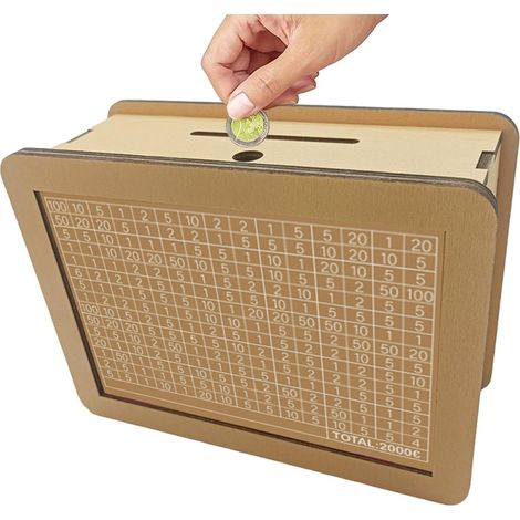 en bois - Compteur d'argent - Boîte de défi éducative Avec et chiffres pour la gestion financière des (1/5)