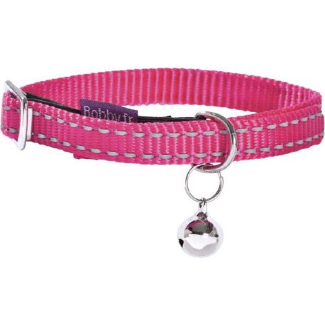Fuchsia Nylon Halsband mit Glocke Chat Modell für Katzen