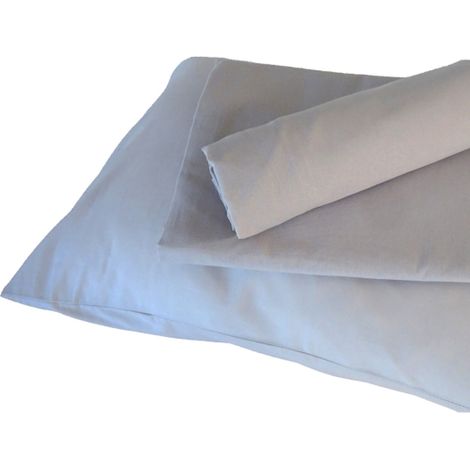 Housse de couette enfant uni Gris Galet 80x120 cm