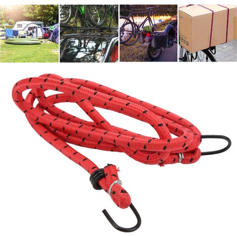 Cordons élastiques avec crochets pour vélo, rangement de bagages et camping (1/5)