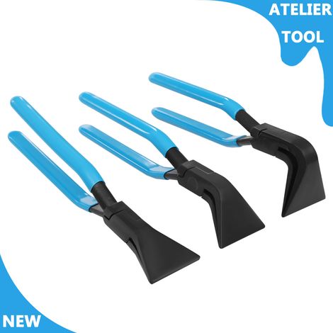 ATELIER Pinces de pliage de tôle 3 pièces à l'étanchéité de la rouille 45° Bend / 95° Bend / 180° tête droite (1/5)