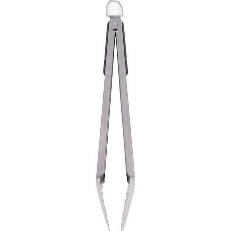 Pince antiadhésive en acier inoxydable avec anneau de suspension pour barbecue, camping et cuisine (1/5)