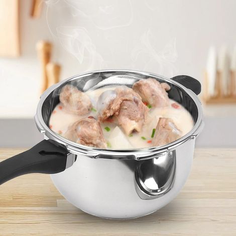 Autocuiseur Explosion Proof Multifunctional 10L Diamètre 28cm, Inox avec Valve de Sécurité 80KPA et Manche Sécurisé (1/4)